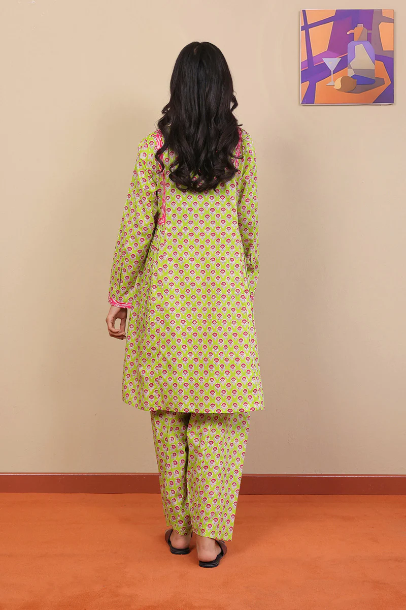 2-Piece Block Printed Saga Set - Image 4