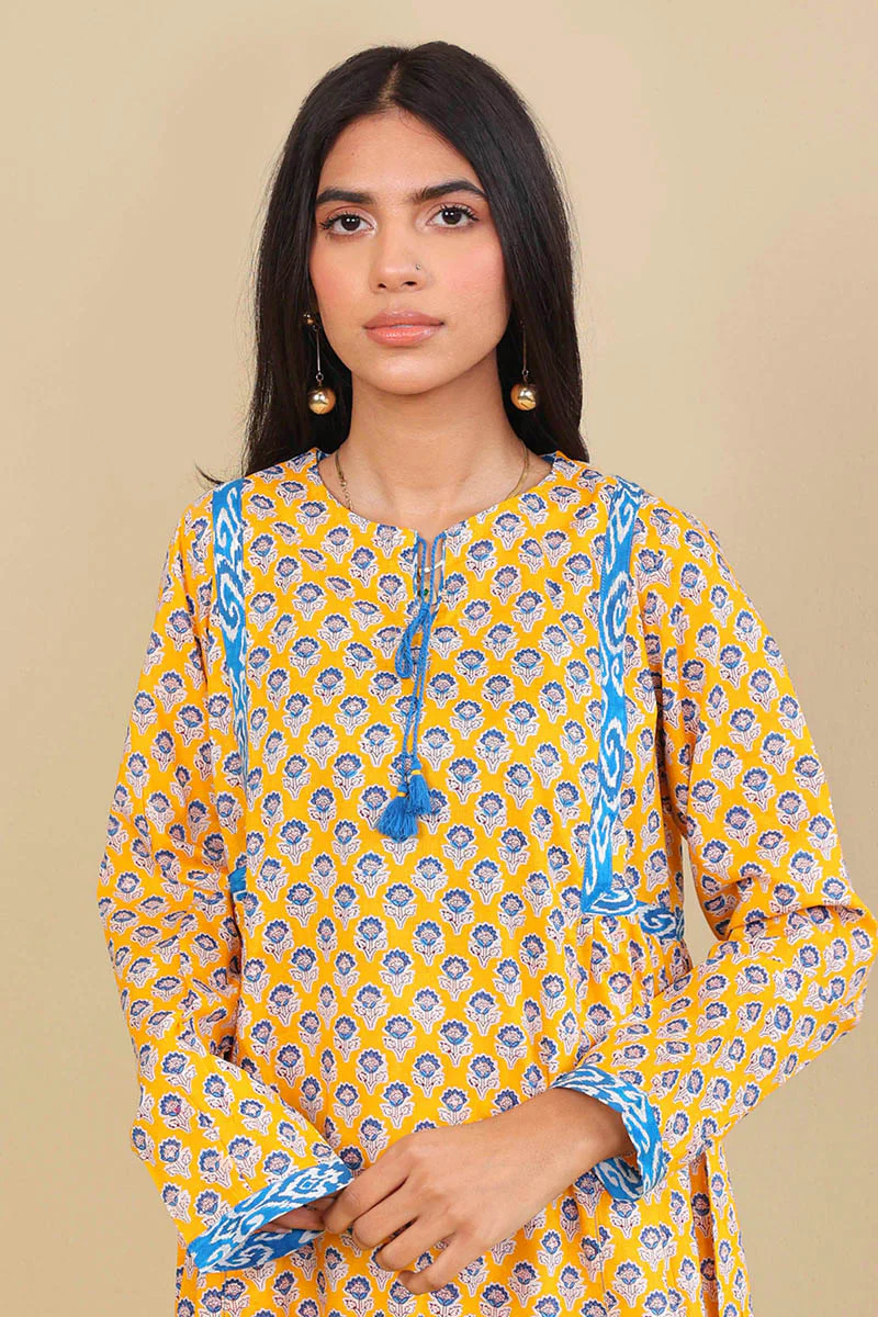 2-Piece Block Printed Saga Set - Image 2