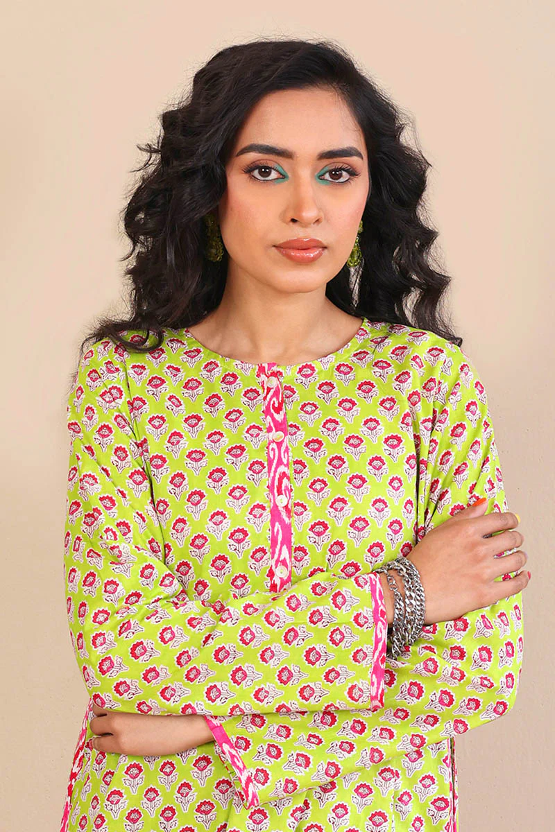 2-Piece Block Printed Saga Super Set - Image 2