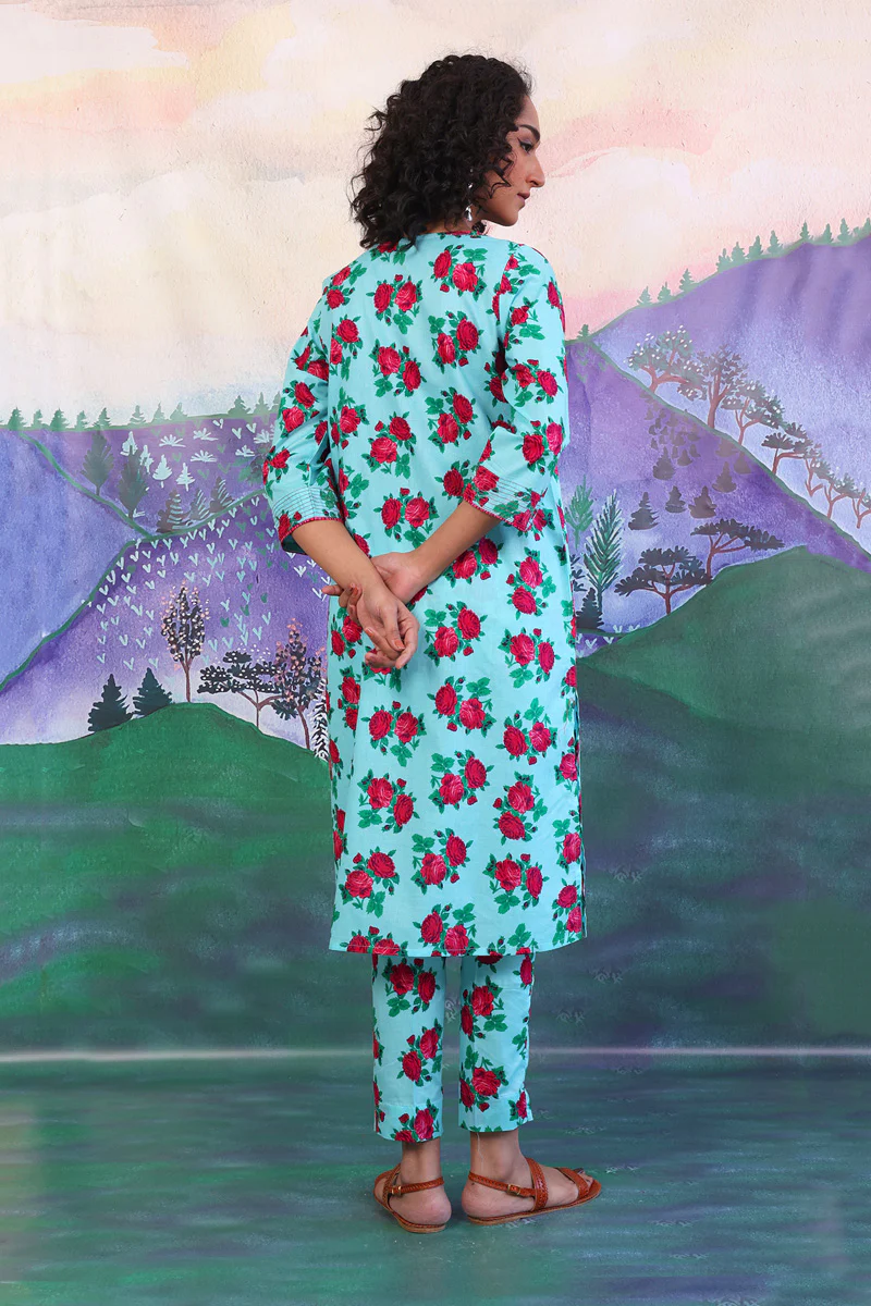 Gulab Floral Matching Set - Image 4