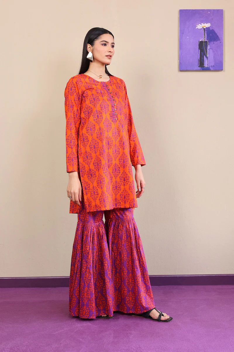 2-Piece Thappa Gharara Set - Image 3