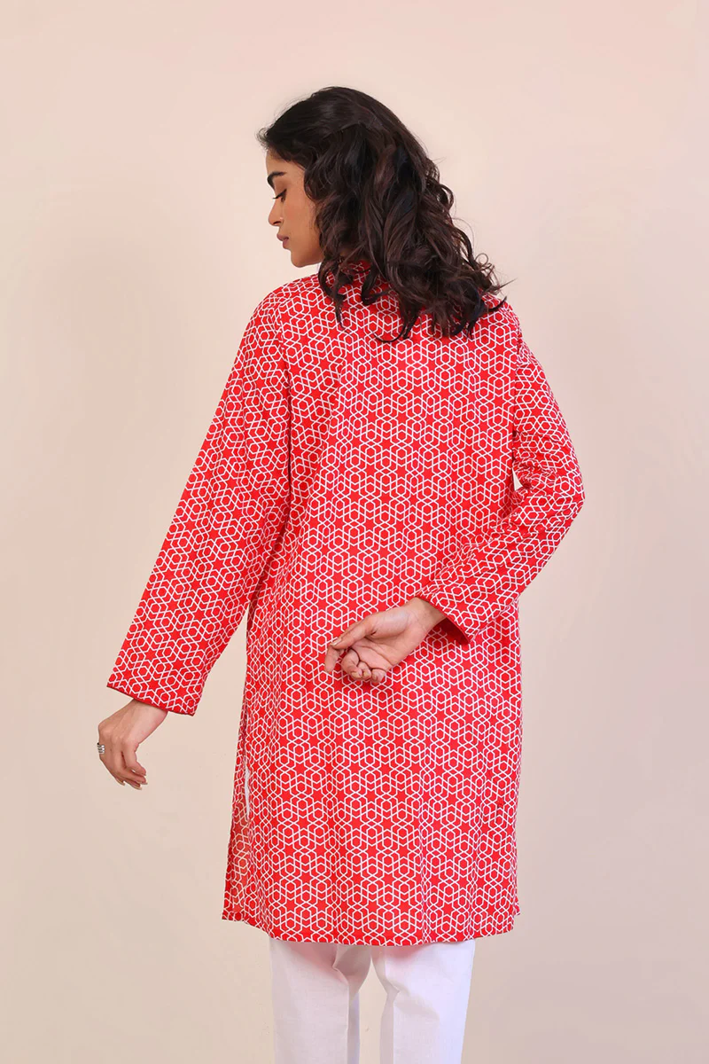 Geometric Kurta - Image 4