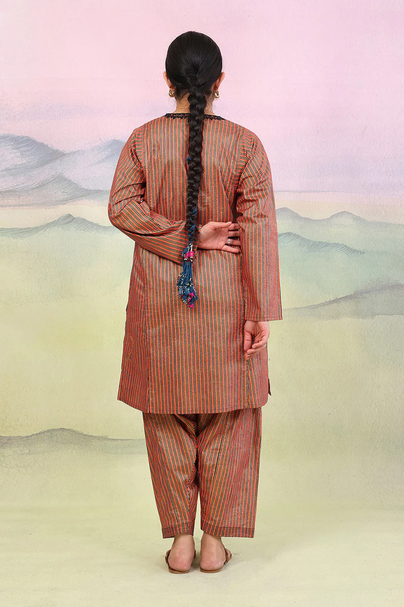 Sunehri Dori Embroidered Suit - Image 4