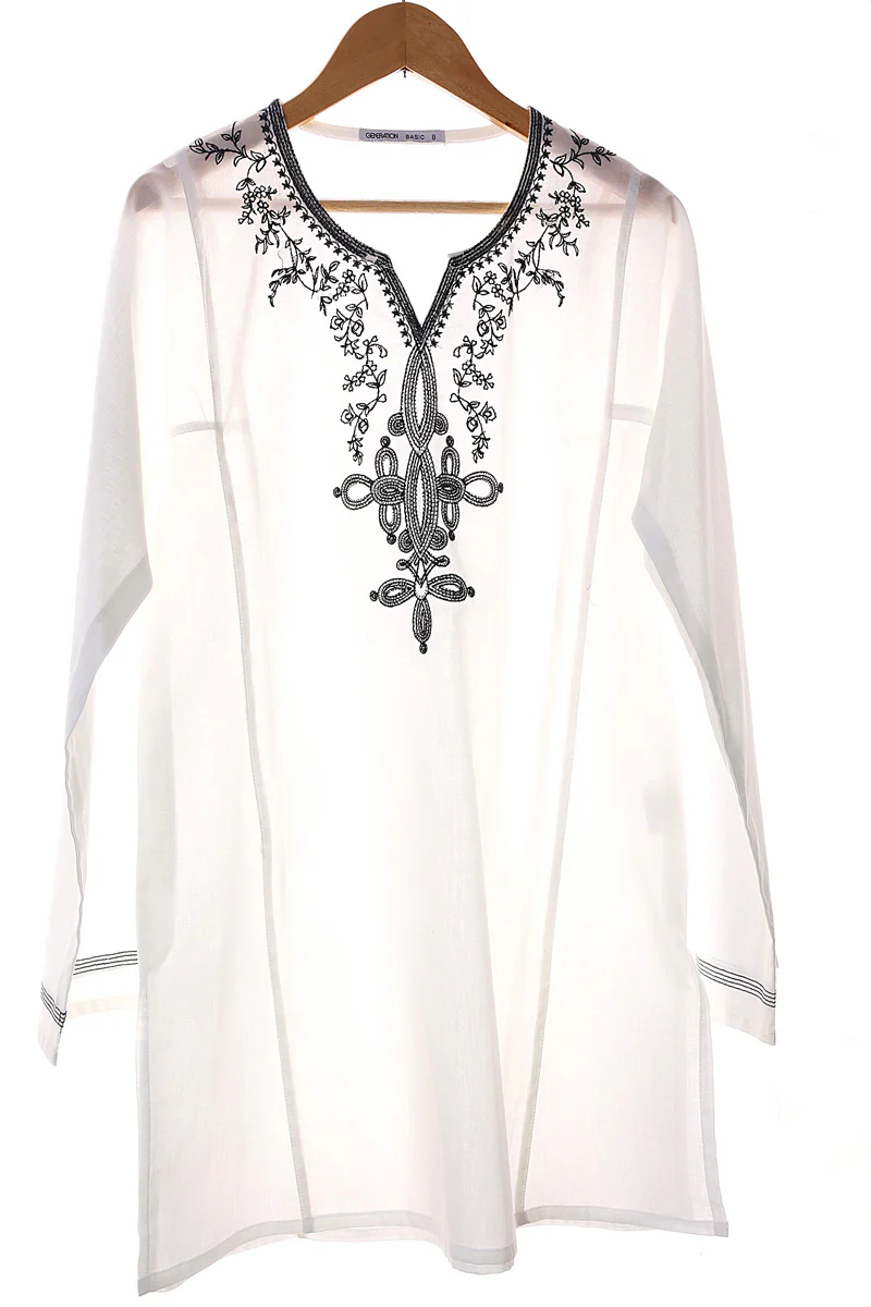Gul Meena Monochromatic Kurti - Image 4