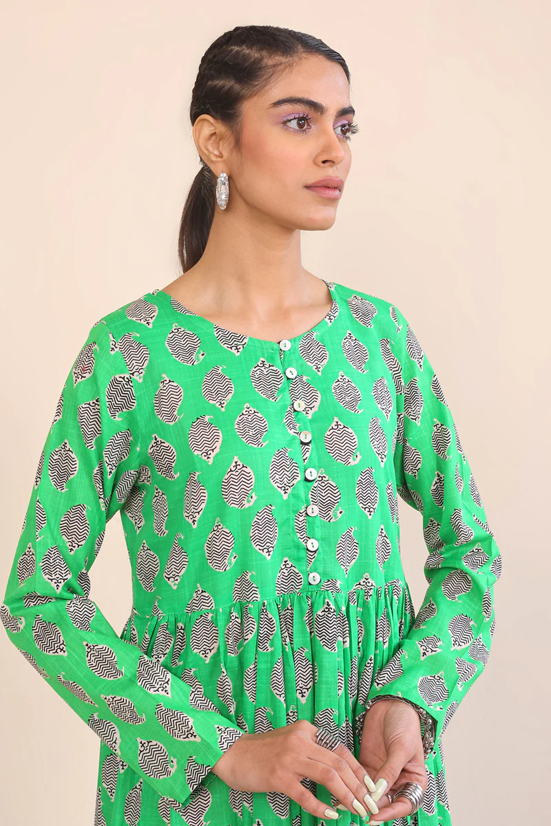 Paisley Block Dress - Image 2