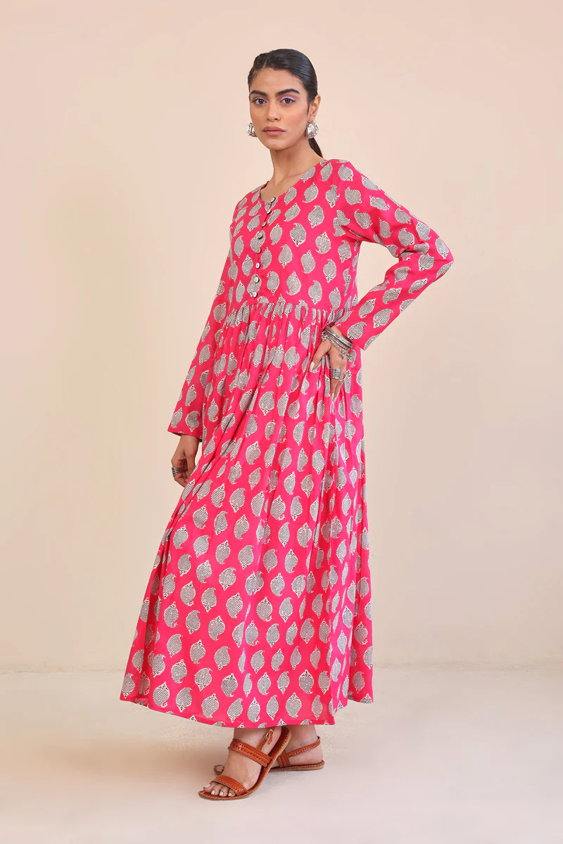 Paisley Block Dress - Image 3