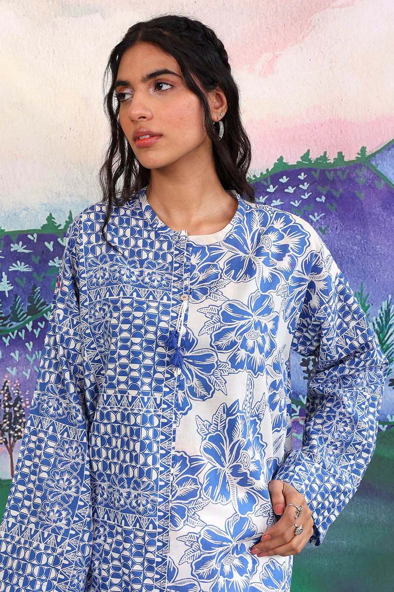 Linocut Boxy Kurta - Image 2