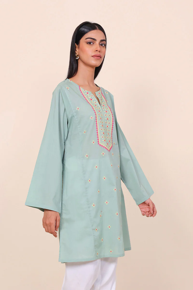 Gul Meena Seafoam Kurta - Image 3