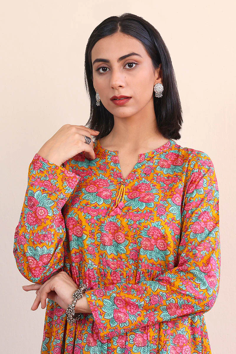 Rumaal Tiered Dress - Image 2