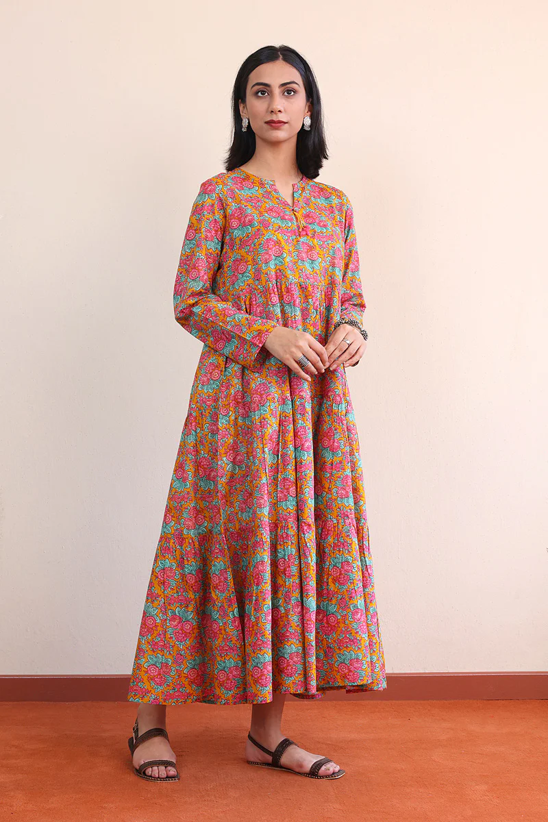 Rumaal Tiered Dress - Image 3