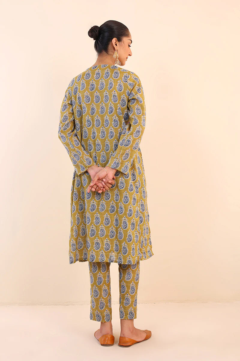 Ajrak Block Printed Suit - Image 8