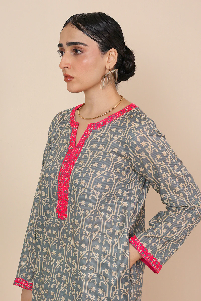 Dhakai A-line Kurta - Image 10