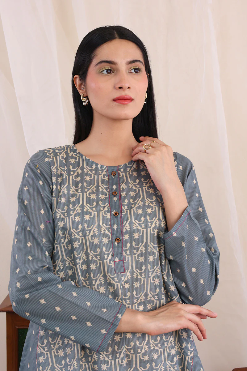 Dhakai A-line Shirt - Image 2