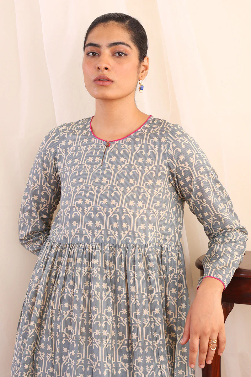 Dhakai Tiered Dress - Image 2