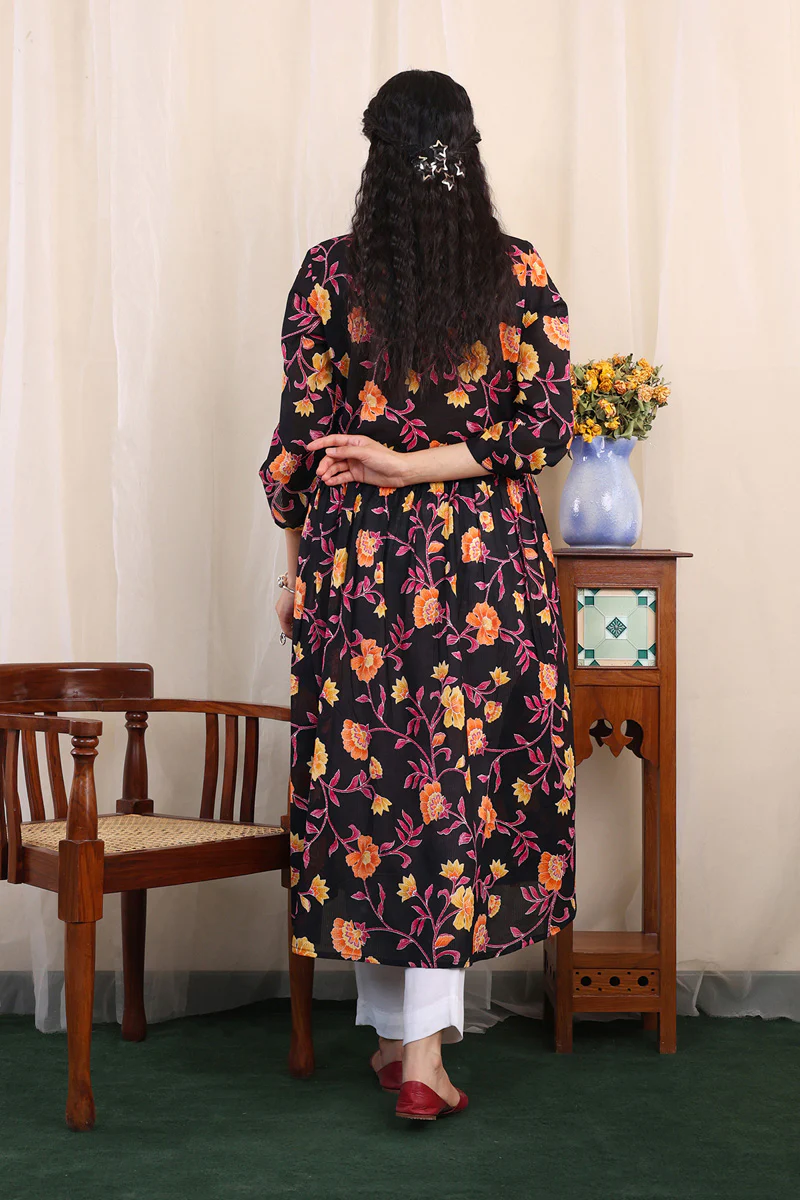 Thai Batik Printed Dress - Image 5