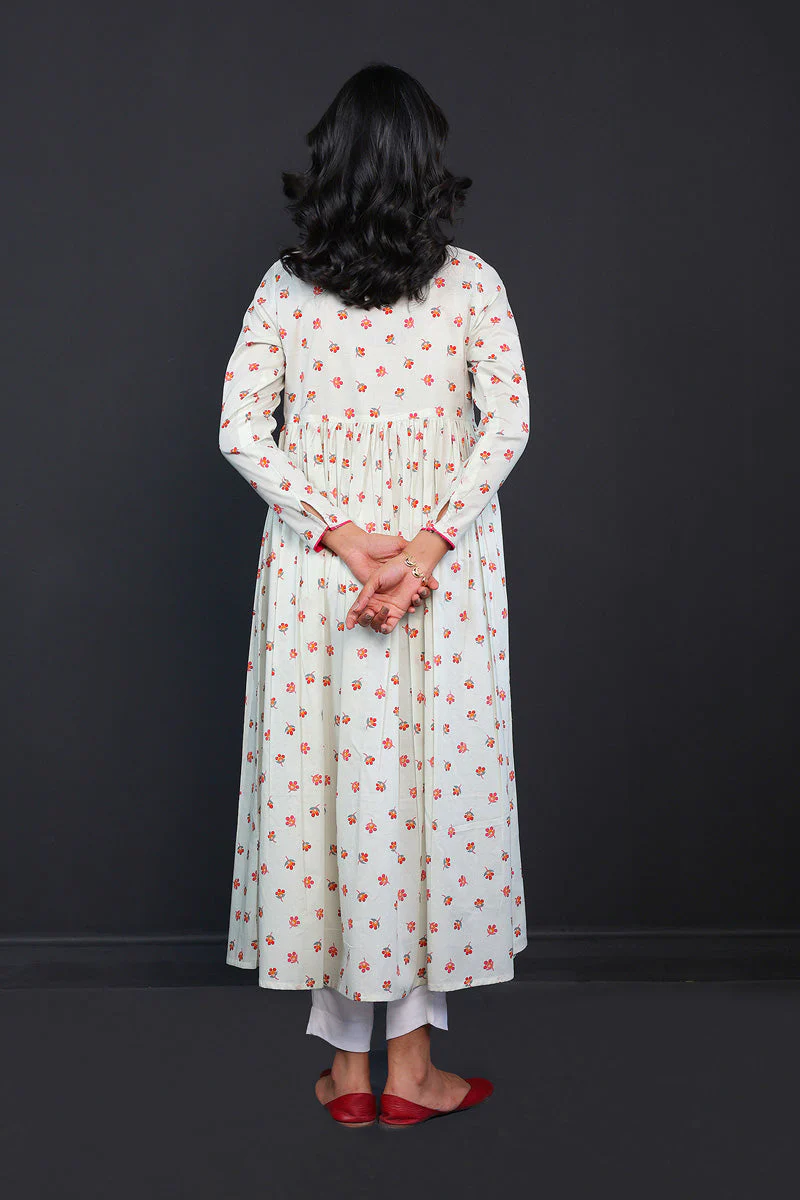 Paithani Print Blocked Dress - Image 14