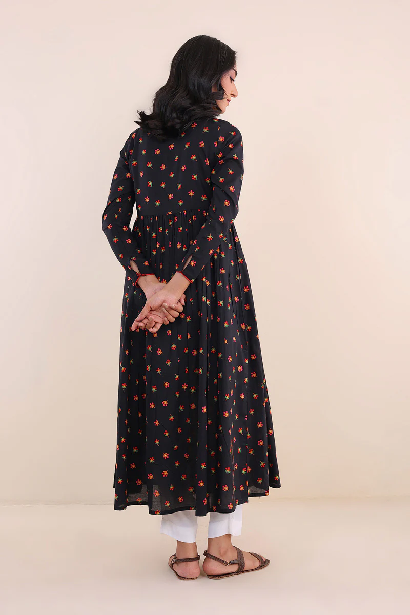 Paithani Print Blocked Dress - Image 5