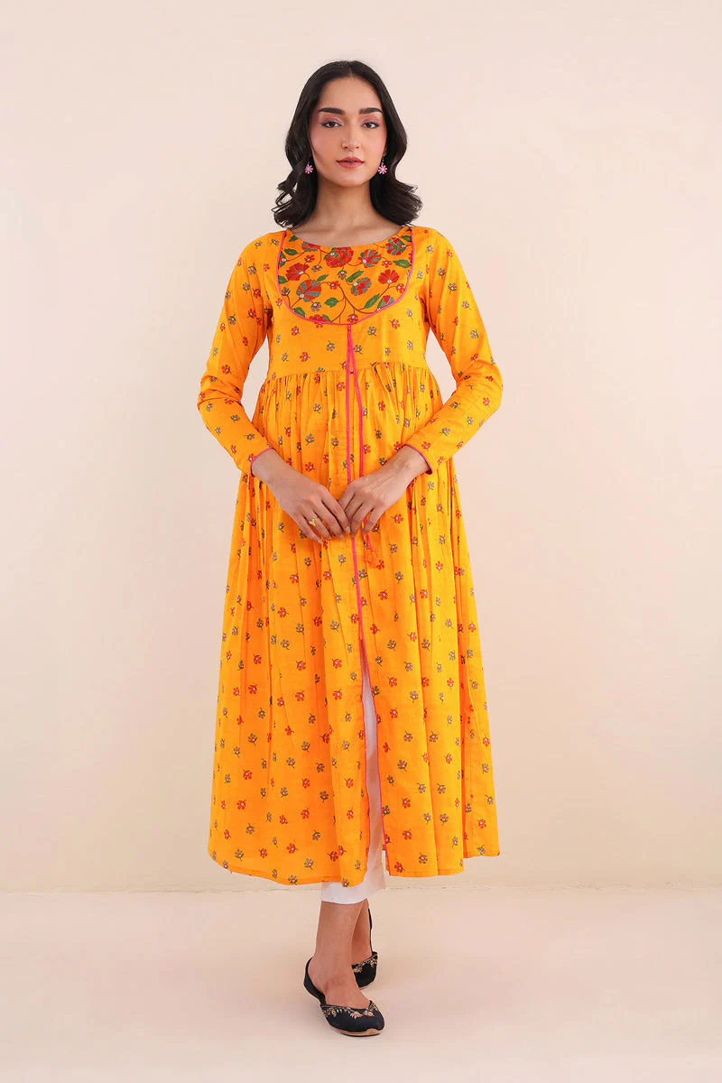 Paithani Print Blocked Dress - Image 6