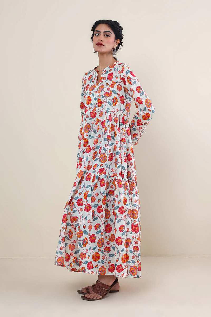 Paithani Tiered Dress - Image 7