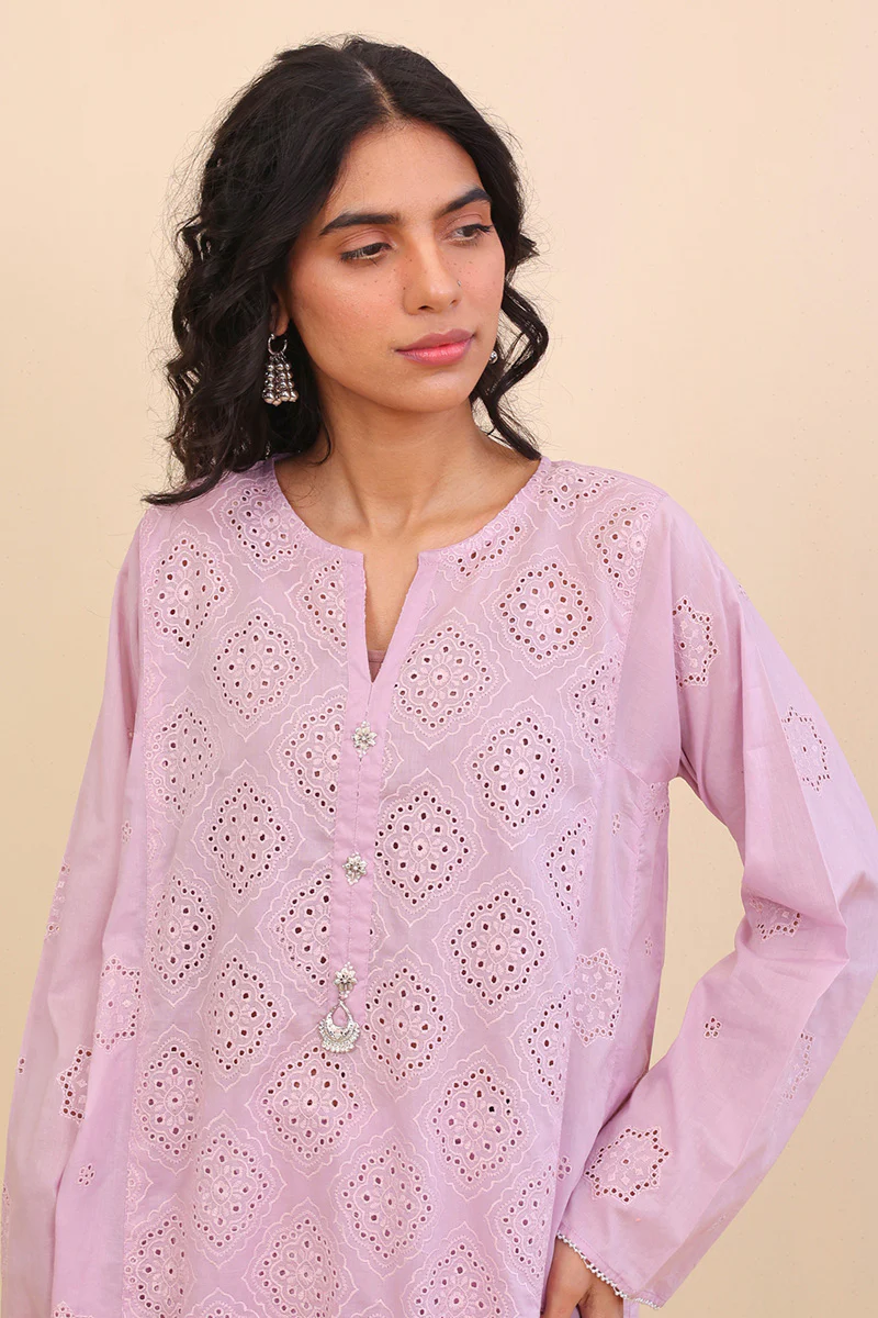 The Moroccan Kalidar Schiffli 2 piece - Image 2