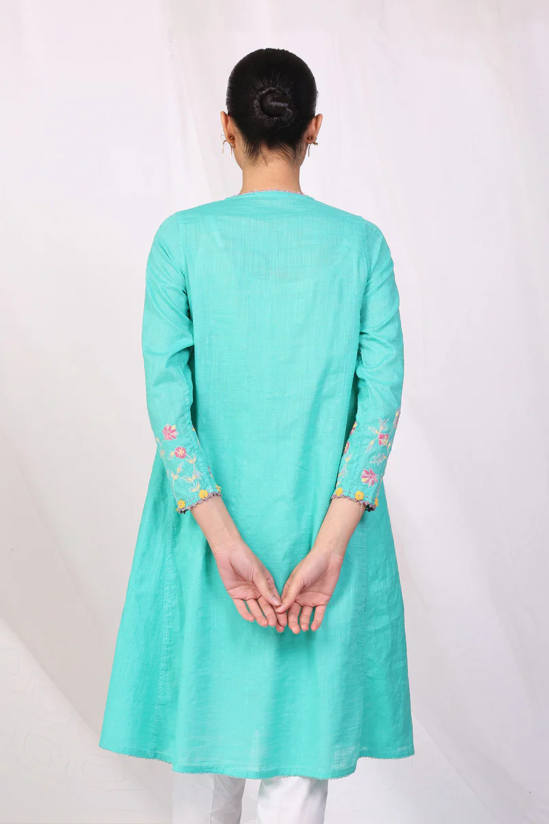 Sunehri Phool Embroidered Shirt - Image 4