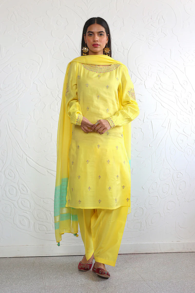 Shehzaadi Embroidered 3- Piece Suit - Image 3