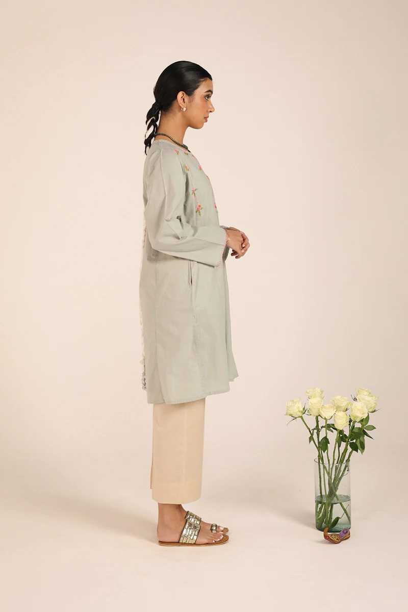 Spring Florets Lustrous Kurta - Image 4