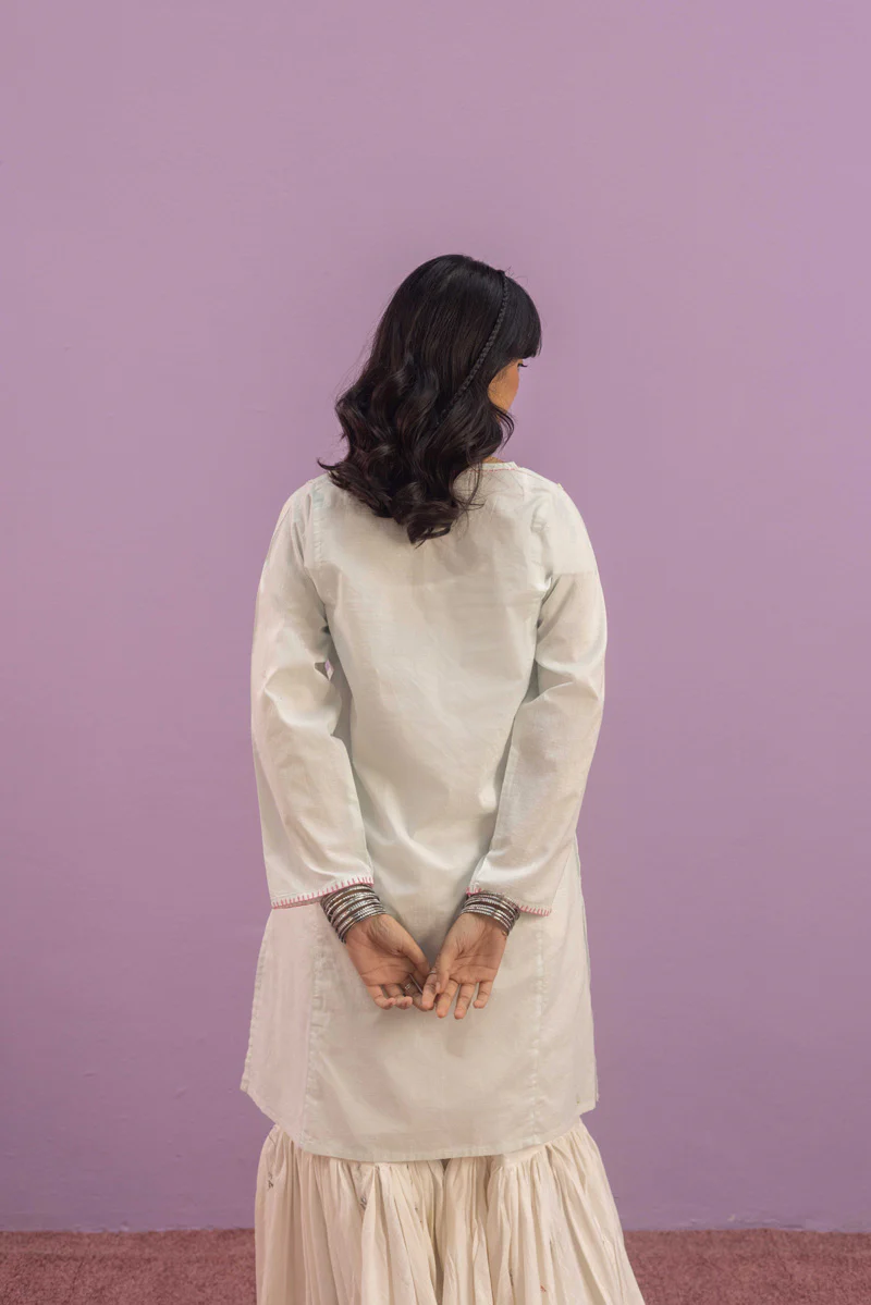 Spring Florets Lustrous Kurta - Image 9
