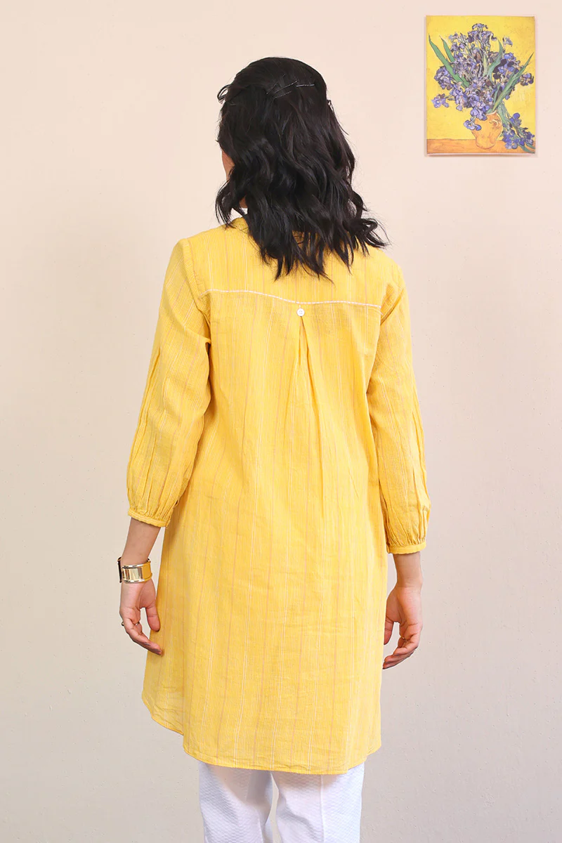 All Yellow Serenity Kurta - Image 4