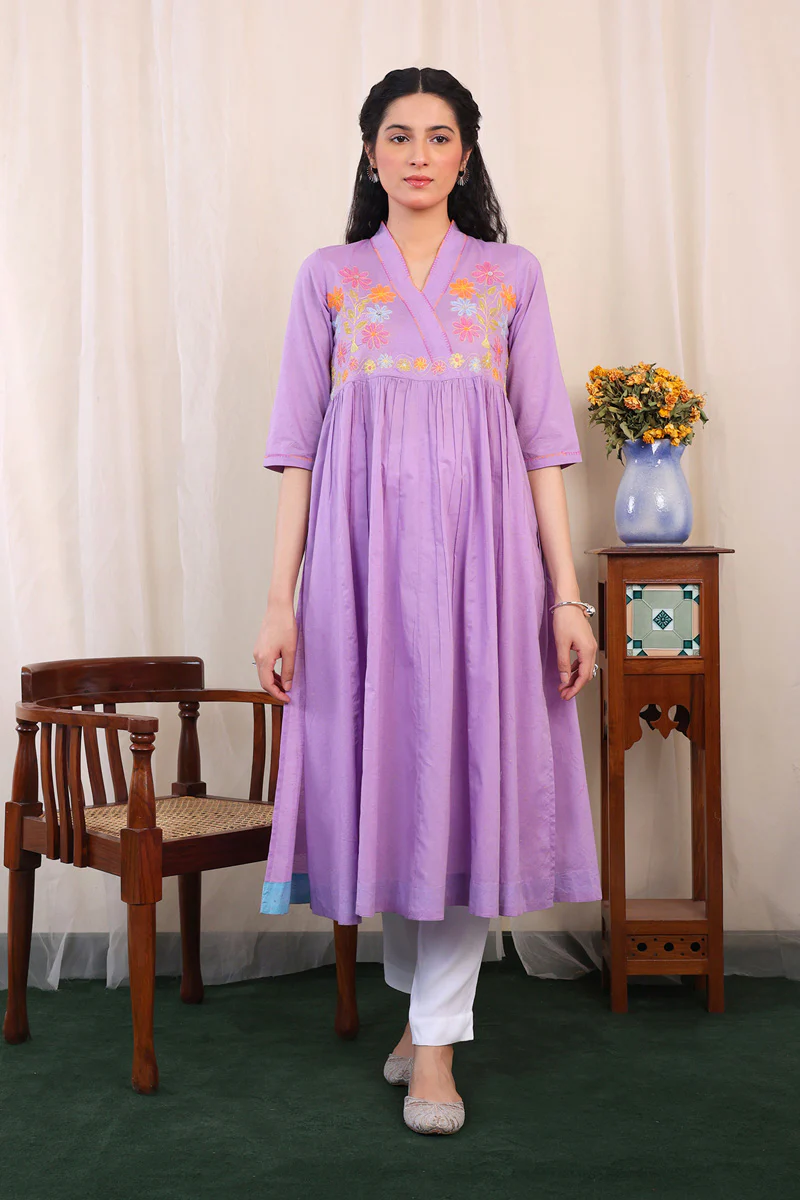 Sundara Embroidered Flared Dress - Image 3