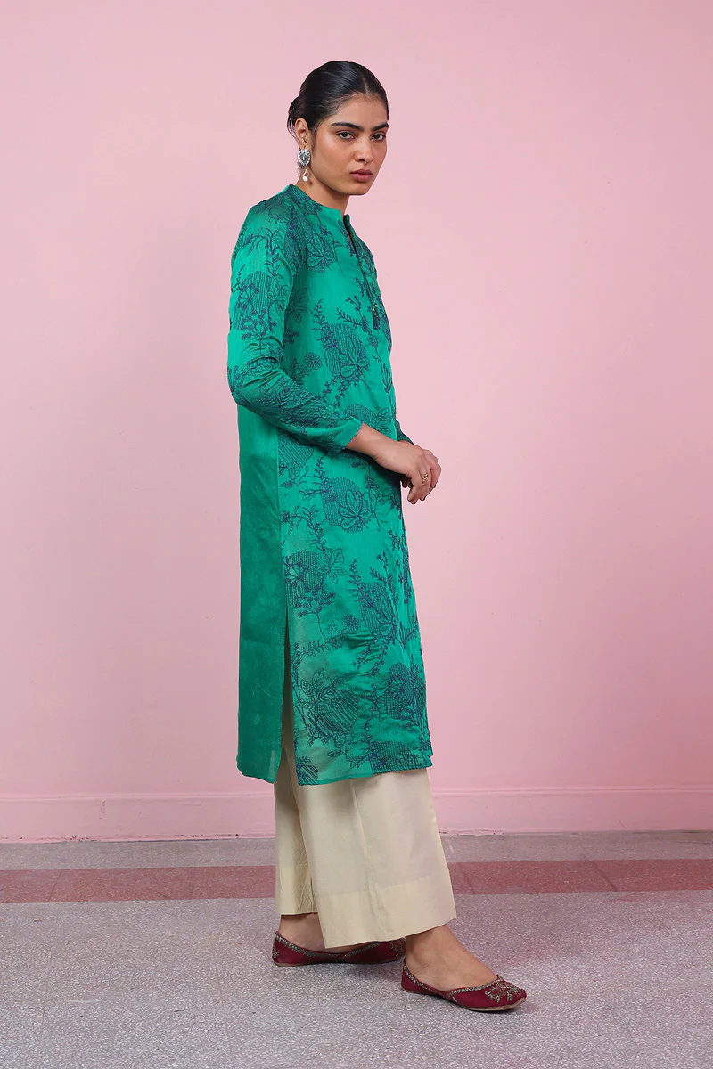Fleur Amour Jaal Embroidered Shirt - Image 3