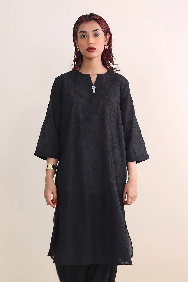 Fleur Amour Embroidered Kameez - Image 5