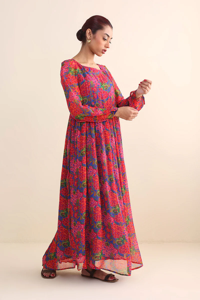 Mix Tape Chiffon Dress - Image 4