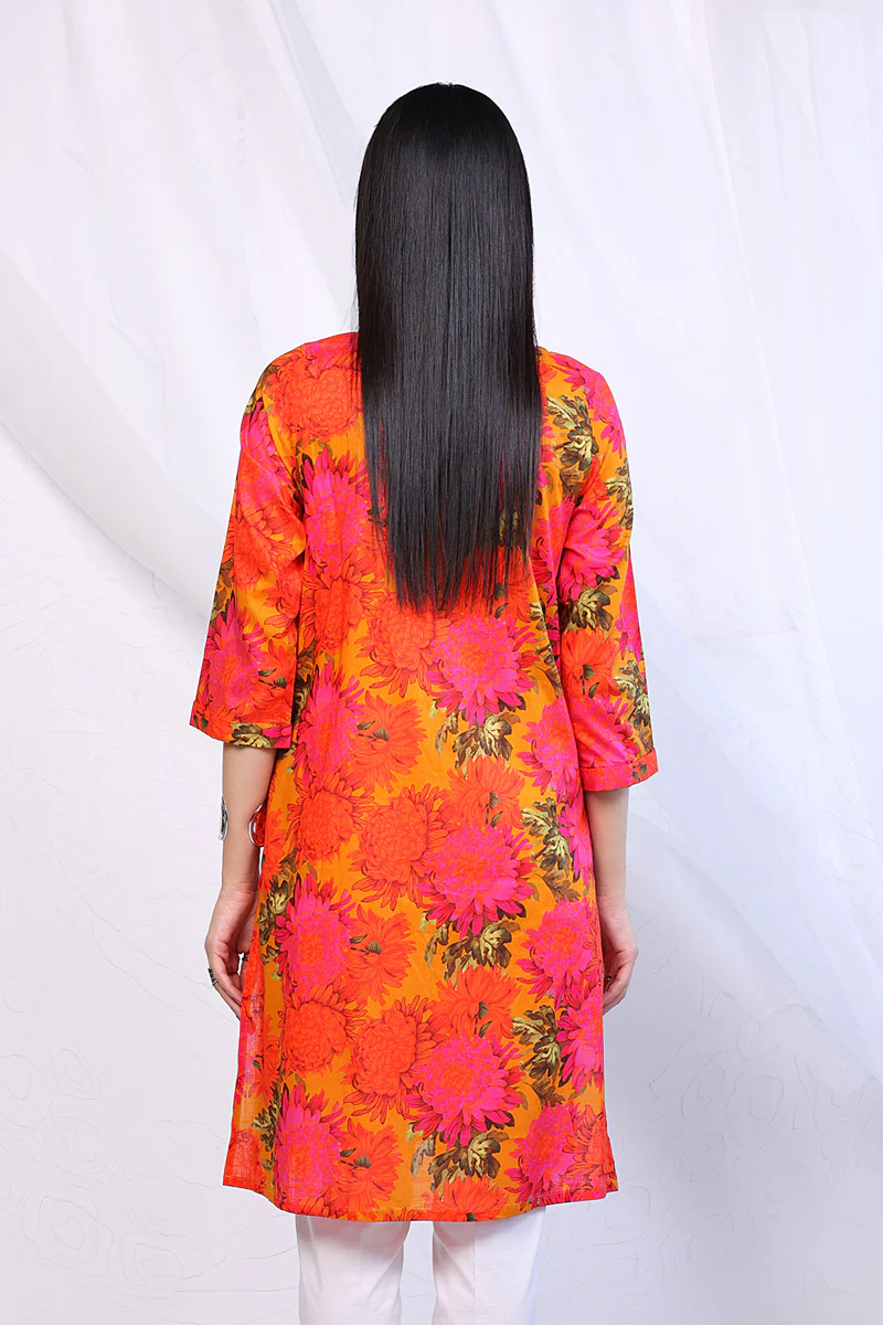 Mix Tape Printed Kurta - Image 4