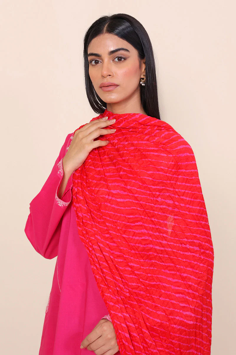 Tie & Dye Print Dupatta - Image 5
