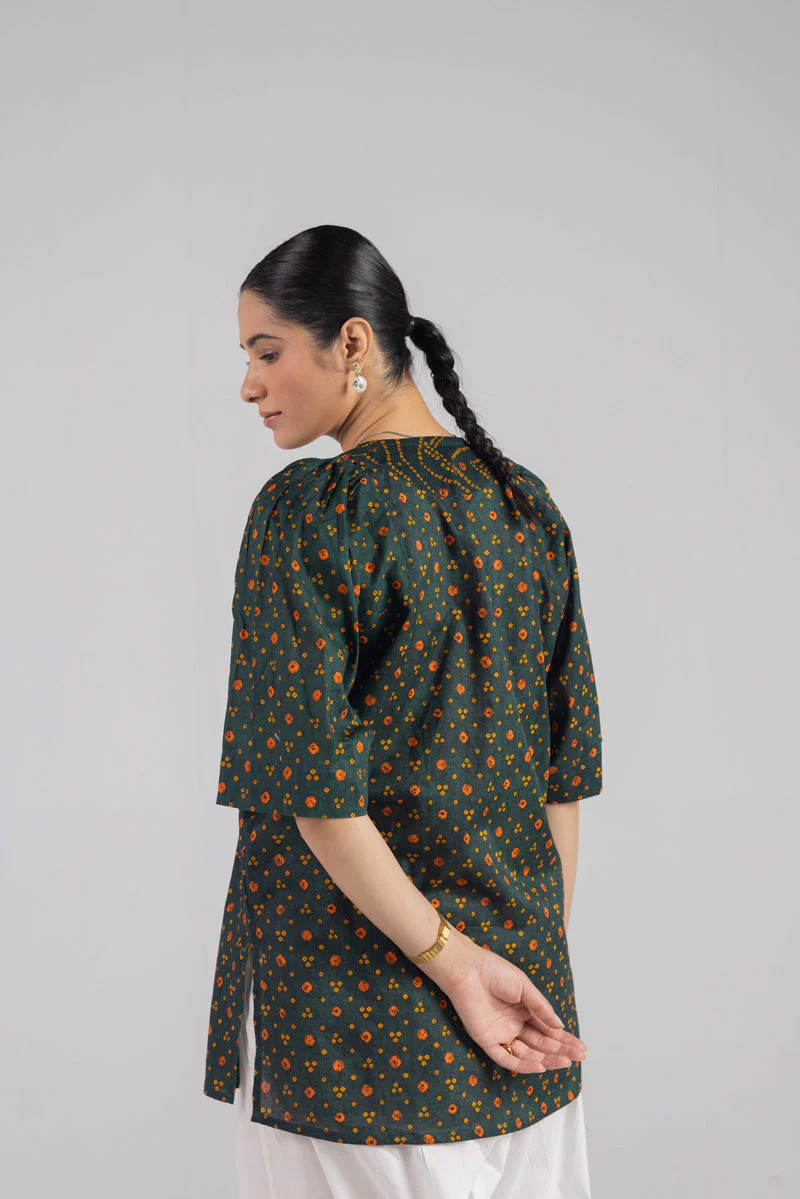 Printed Bandhani Bliss Top - Image 17