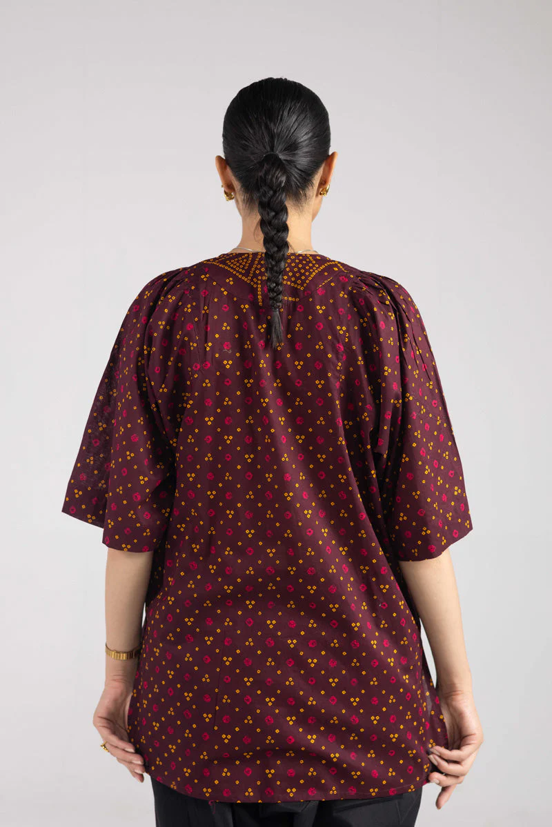 Printed Bandhani Bliss Top - Image 21