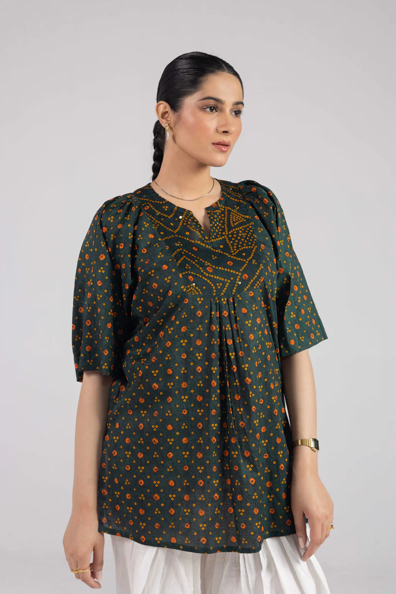 Printed Bandhani Bliss Top - Image 6