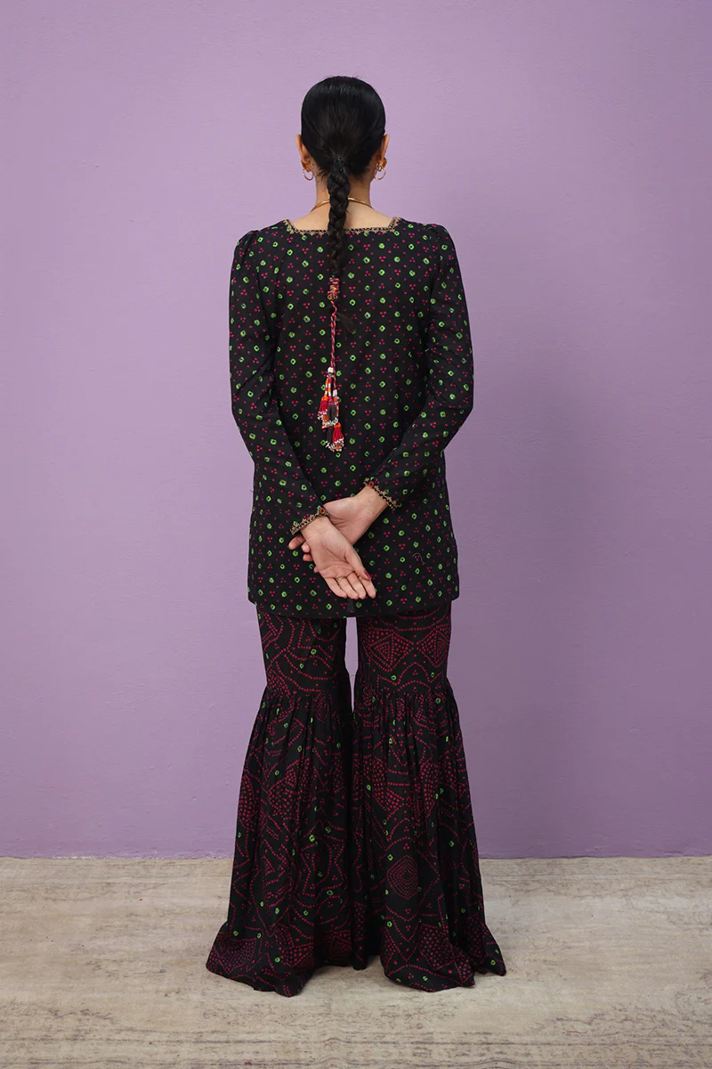 Bandhani Bliss Gharara Set - Image 9