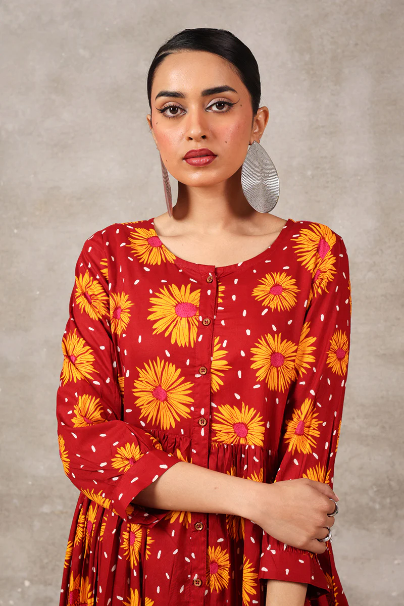 Essence of Pure Sunflowers Frock - Image 16