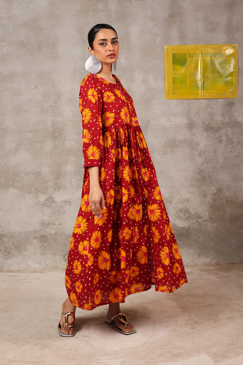 Essence of Pure Sunflowers Frock - Image 17
