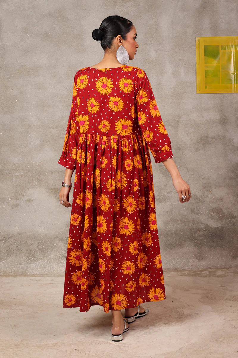 Essence of Pure Sunflowers Frock - Image 18