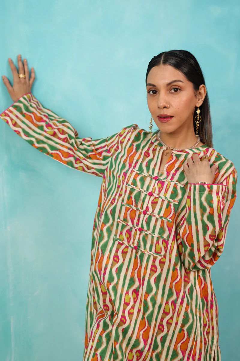 Ikkat Fusion Twin-Set - Image 17