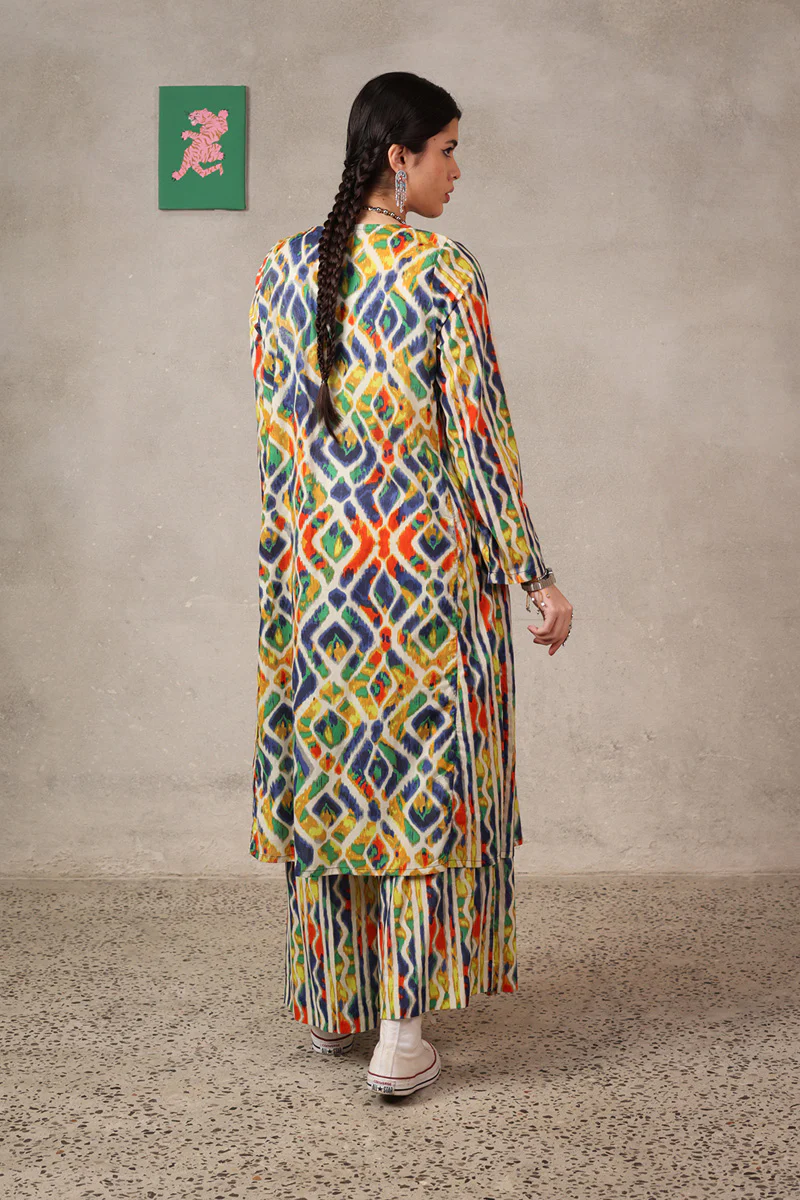 Ikkat Art Co-Ord Set - Image 12
