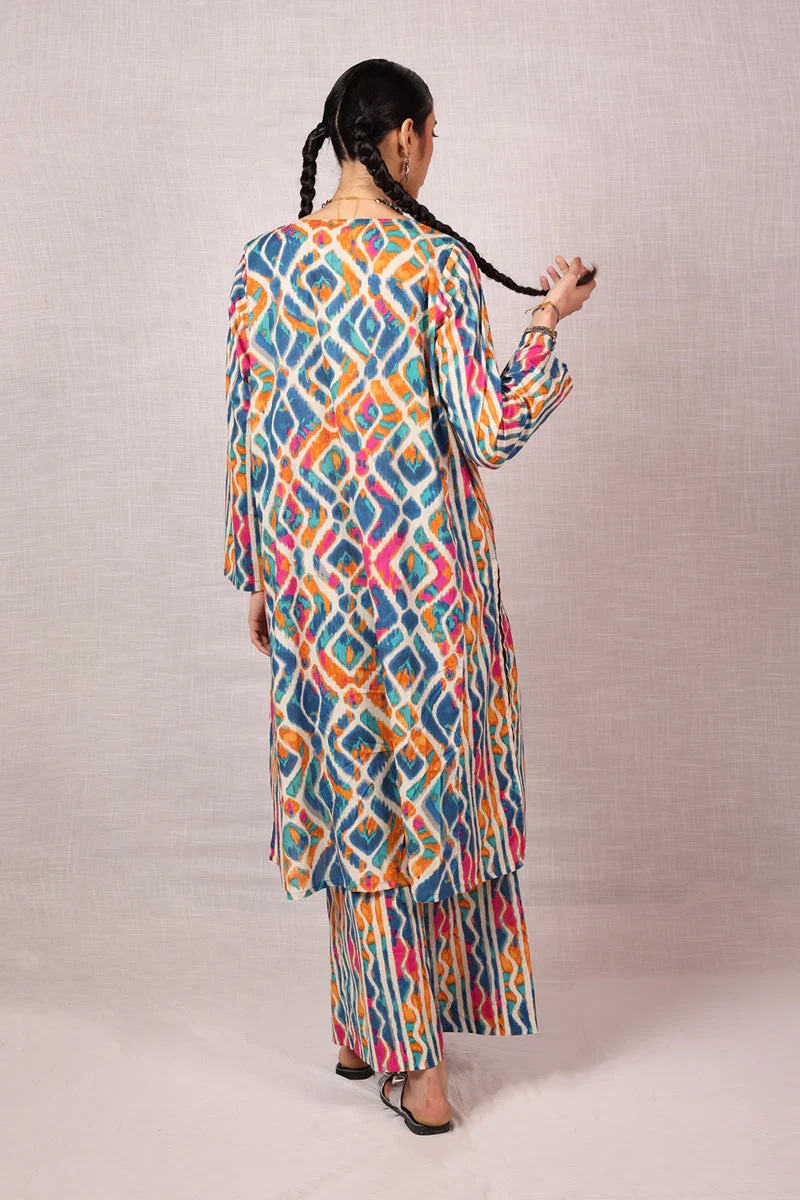 Ikkat Art Co-Ord Set - Image 23