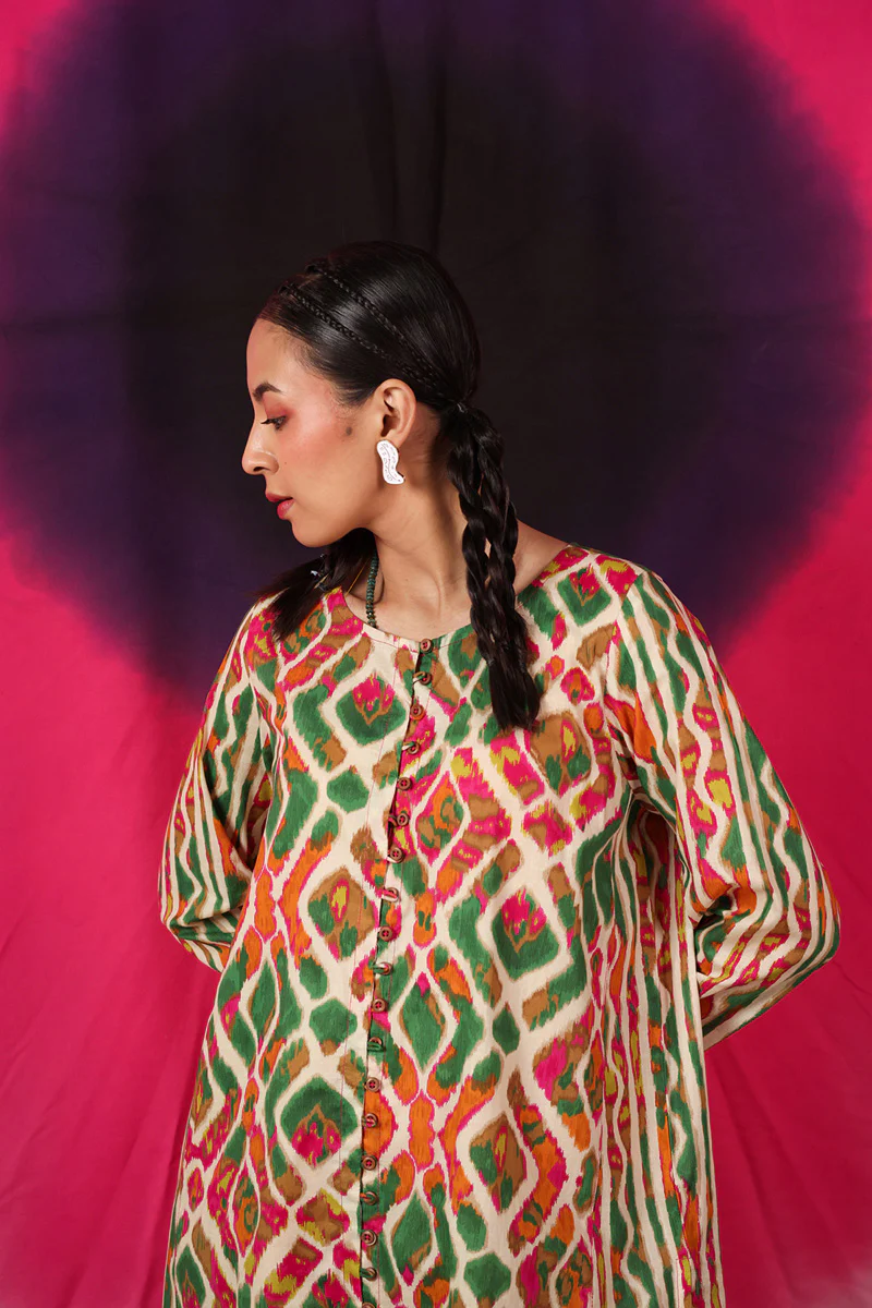Ikkat Art Co-Ord Set - Image 3