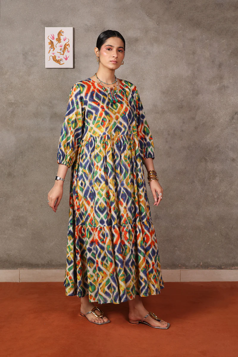 Ikkat Mystique Frock - Image 14
