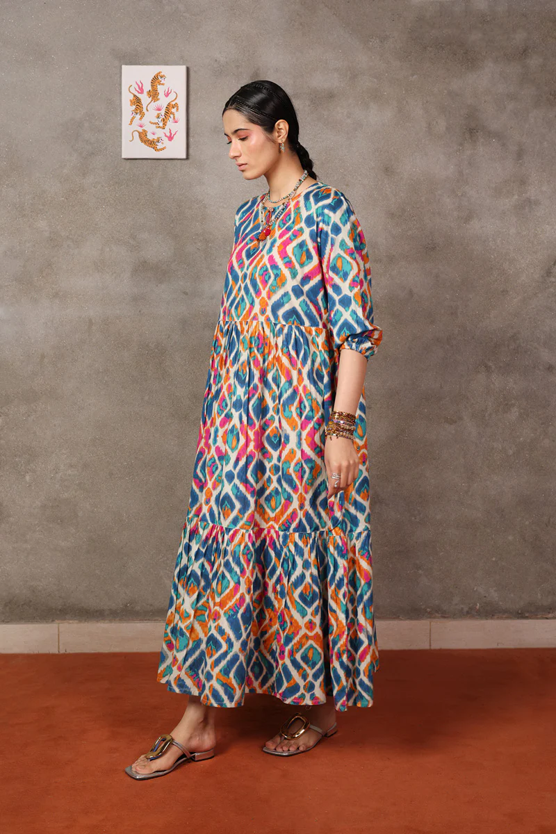 Ikkat Mystique Frock - Image 4