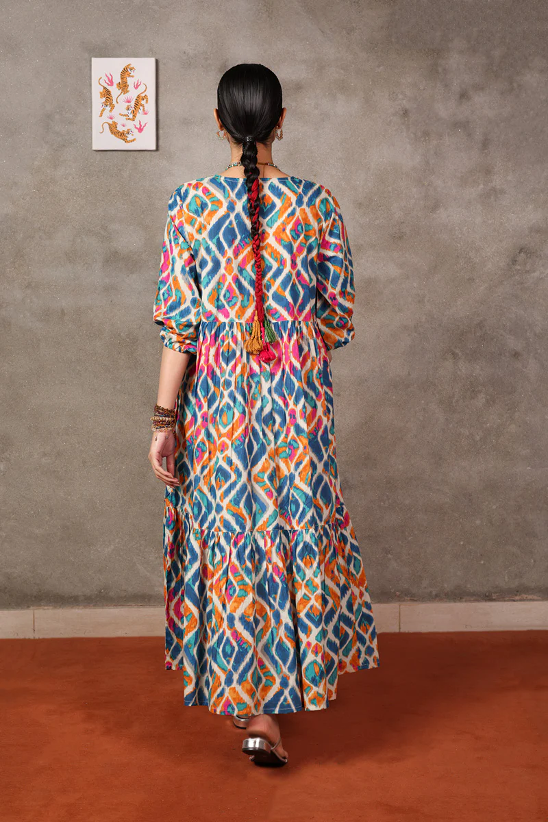 Ikkat Mystique Frock - Image 5
