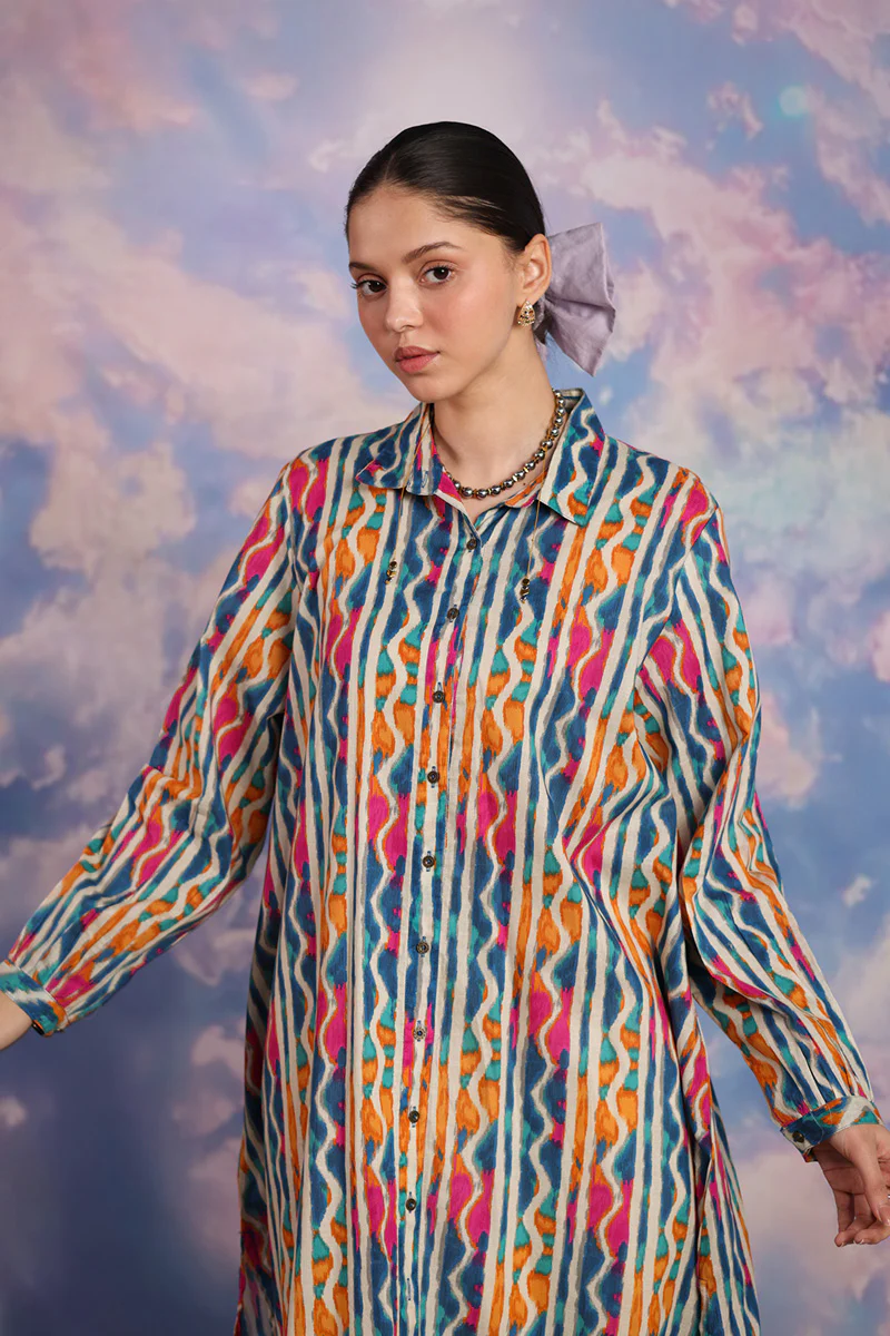 Tinted Ikkat Kurta - Image 7